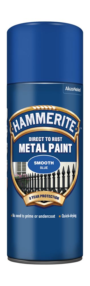 Hammerite Smooth Blue Paint - 400ml