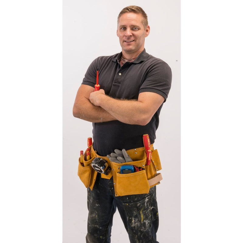 Double Leather Tool Belt