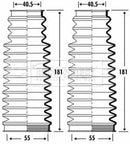 Borg & Beck Steering Gaiter Kit  - BSG3276 fits BMW 3srs E46, Z4