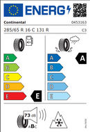 Continental 285 65 16 131R Van Contact Winter tyre