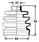 First Line Cv Joint Boot Kit  - FCB2369 fits Kia Carens II - Outer