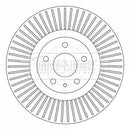 Borg & Beck Brake Disc Single  - BBD6097S fits Ford Mondeo V Estate 09/14-