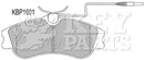 Key Parts Brake Pad Set - KBP1601 fits Cit Ber/Xsara Peu 306 96-
