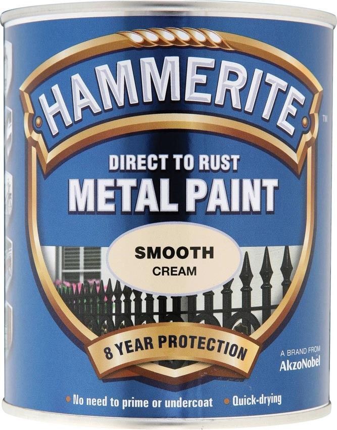 Hammerite Hammerite Smooth Cream Paint - 750ml