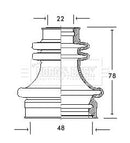 Borg & Beck Cv Joint Boot Kit Part No -BCB2043