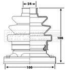 First Line Cv Joint Boot Kit  - FCB6242 fits Vauxhall Omega