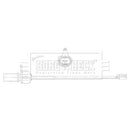 Borg & Beck Wear Lead  - BWL3221 fits Macan (1LH PR Code) 10/15-