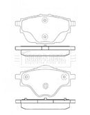 Borg & Beck Rear Brake Pad Set -BBP2451