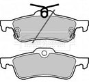 Borg & Beck Rear Brake Pad Set -BBP2361