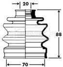 Borg & Beck Cv Joint Boot Kit  - BCB2368 fits Dai. Sirion, Terios - Outer