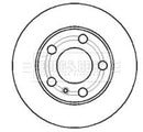 Borg & Beck Brake Disc Pair  - BBD4369 fits Skoda/VW Fabia/Polo 02-