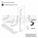 First Line Turbo Hose  - FTH1332 fits Merc 210 E200 Komp 2.0 95-03