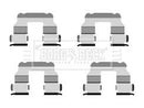 Borg & Beck Fitting Kit -  Pads  - BBK1421 fits Fiat Croma(194) 1.8,2.2 06/05-