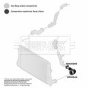 Borg & Beck Turbo Hose  - BTH1246 fits VAG Tiguan 2.0 FSi
