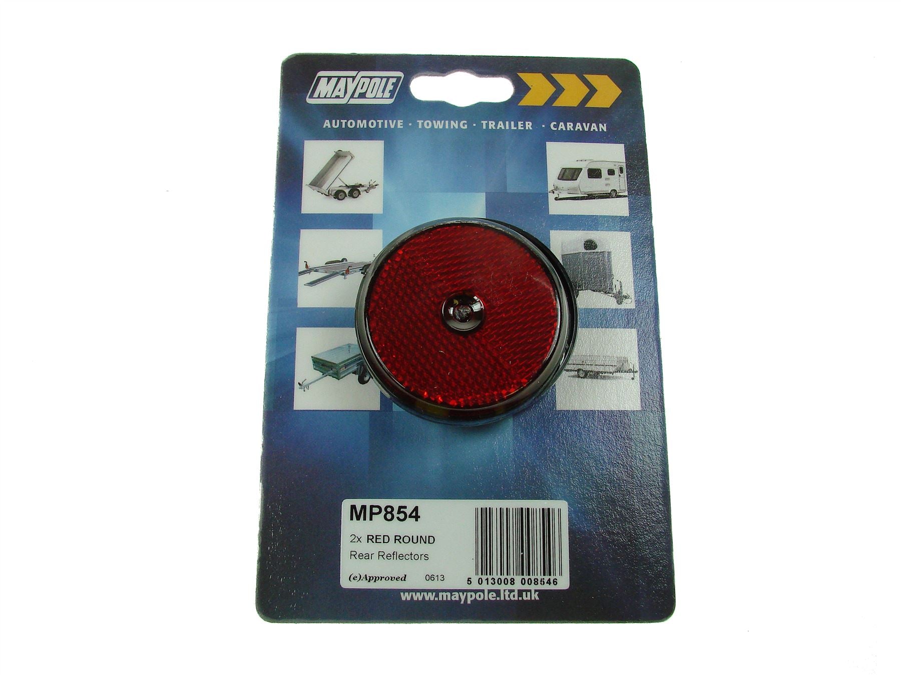 Maypole Reflectors 2 Round - Red | Arnold Clark Autoparts