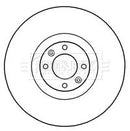 Borg & Beck Brake Disc Single  - BBD6012S fits Citroen DS4,DS5 04/11-