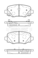 Borg & Beck Rear Brake Pad Set -BBP2521