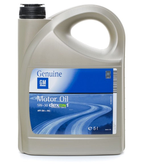 Genuine GM Vauxhall Dexos 1 Engine Oil 5W30 Fully Synthetic 5L - 95599877