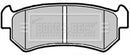 Borg & Beck Brake Pad Set - BBP2146 fits Chevrolet/Daewoo Lacetti 04-