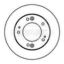 Borg & Beck Brake Disc Pair  - BBD4222 fits Kia Sportage 95-03