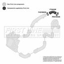 First Line Turbo Hose  - FTH1139 fits VAG Ibiza,Roomster,Polo 1.9TDi