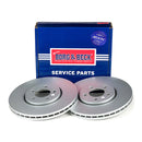 Borg & Beck Brake Disc Pair  - BBD4105 fits Audi,seat,skoda,VW.96-