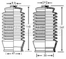 First Line Steering Gaiter Kit  - FSG3207 fits Toyota
