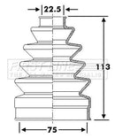 First Line Cv Joint Boot Kit  - FCB6275 fits Mazda 323