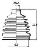 Borg & Beck Cv Joint Boot Kit Part No -BCB6135
