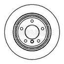 Borg & Beck Brake Disc Pair  - BBD4068 fits BMW 5 Series E39 96-