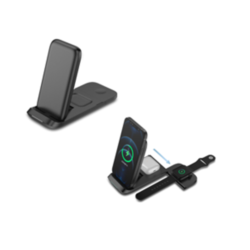 3 in 1 Wireless Charger - White