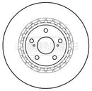 Borg & Beck Brake Disc Single  - BBD6000S fits Lexus RX 450h 12/08-