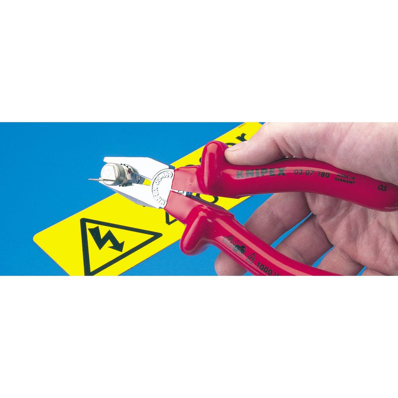 Knipex 03 07 200 Fully Insulated S Range Combination Pliers, 200mm