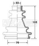 First Line Cv Joint Boot Kit  - FCB6304 fits Vauxhall Movano
