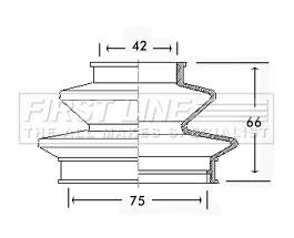 First Line Cv Joint Boot Kit  - FCB2425 fits Citroen - Inner