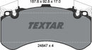 Textar Brake Pad Set - 2484701