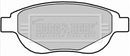 Borg & Beck Front Brake Pad Set - BBP2287 fits Citroen C4 1.6HDi,2.0i 11/04-