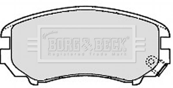 Borg & Beck Front Brake Pad Set - BBP1884 fits Kia Soul 02/09-