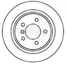 Borg & Beck Brake Disc Single  - BBD5716S fits BMW M3 E36 Coupe 1998- RH