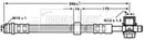 Borg & Beck Brake Hose  - BBH7185 fits VAG Lupo,Passat,Polo,Arosa(6H)