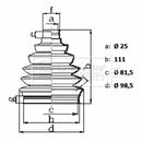 Borg & Beck Cv Joint Boot Kit Part No -BCB6436
