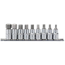 Metric Hex. Socket Bit Set, 1/2" Sq Dr, 55mm (9 Piece)