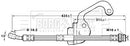 Borg & Beck Brake Hose Part No -BBH7055