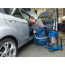 Wet and Dry Vacuum Cleaner with Stainless Steel Tank, 15L, 1250W