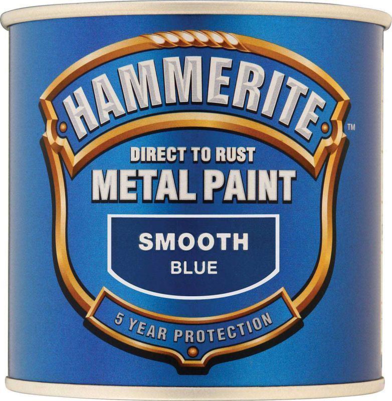 Hammerite Smooth Blue Paint - 250ml