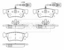 Borg & Beck Rear Brake Pad Set - BBP2011 fits VAG Touareg 03-