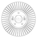 Borg & Beck Brake Disc Single  - BBD6065S fits Kia Sorento 02/10-