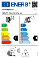 Bridgestone 295 35 20 105W Blizzak LM32 tyre