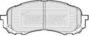 Borg & Beck Front Brake Pad Set - BBP2078 fits Subaru Impreza 07-