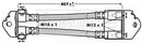 Borg & Beck Brake Hose  - BBH7001 fits Ford Transit Box,Bus